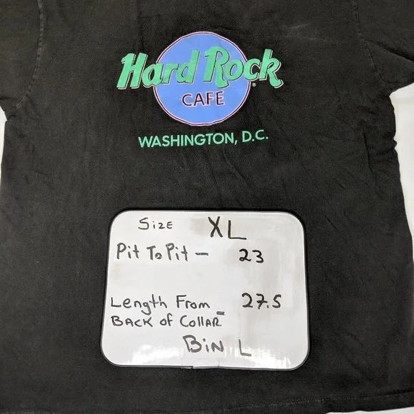 VTG HARD ROCK CAFE Mens XL Neon Shirt‎ - Picture 3 of 5